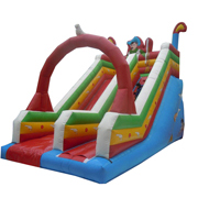 inflatable dry slide